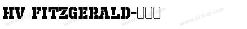 HV FITZGERALD字体转换